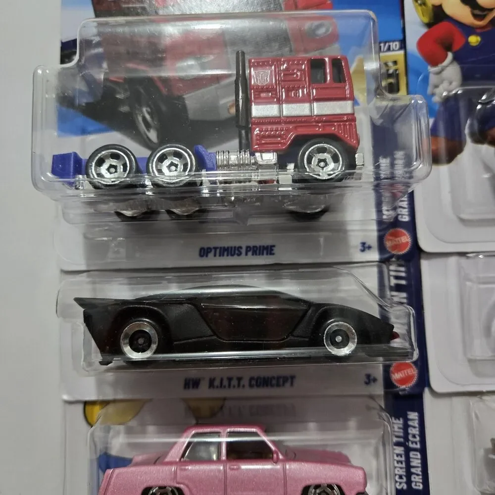 Hot Wheels Screen Time Lot Transformers Optimus Prime Mario Kart Batman Corvette